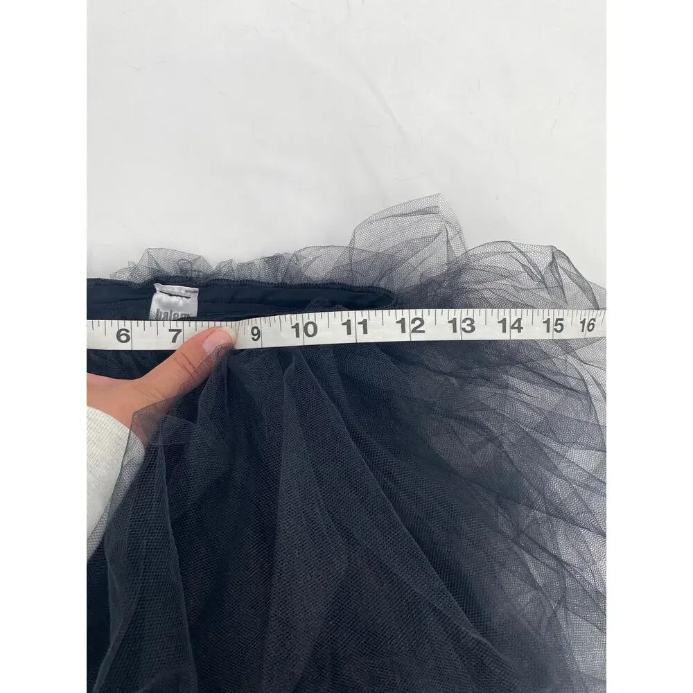 Balera Mesh Black Ballet Dance Skirt Childrens Size Medium Large Elastic Waist